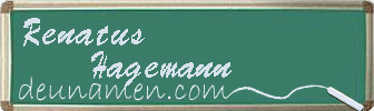 Renatus Hagemann Visitenkarte